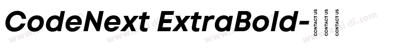 CodeNext ExtraBold字体转换